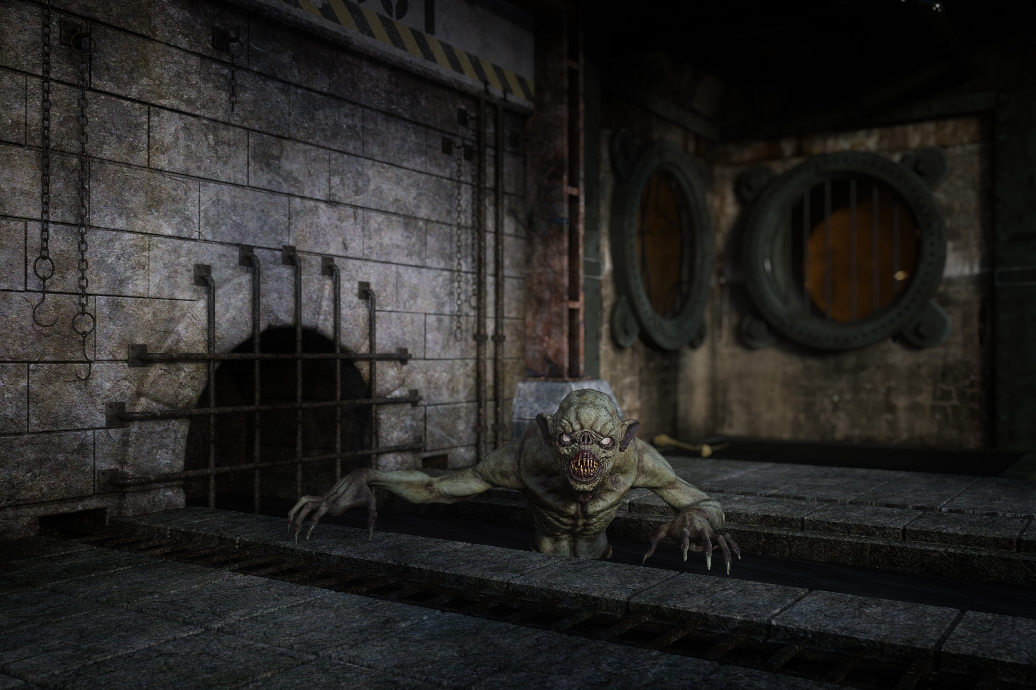 Monster in der Kanalisation