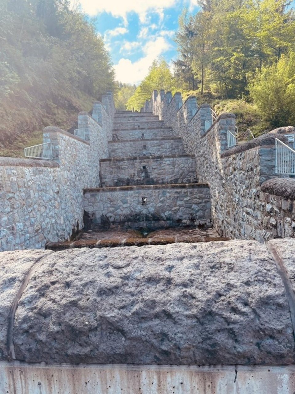 Kaskaden der Hochwasserentlastung