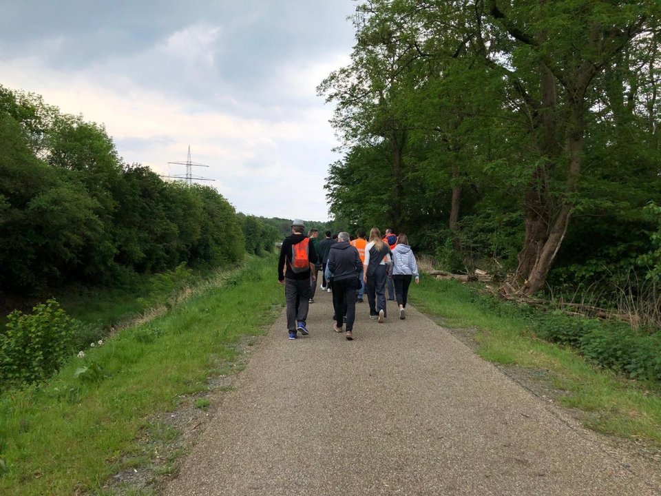 Unterwegs auf dem neuen Fuß- und Radweg